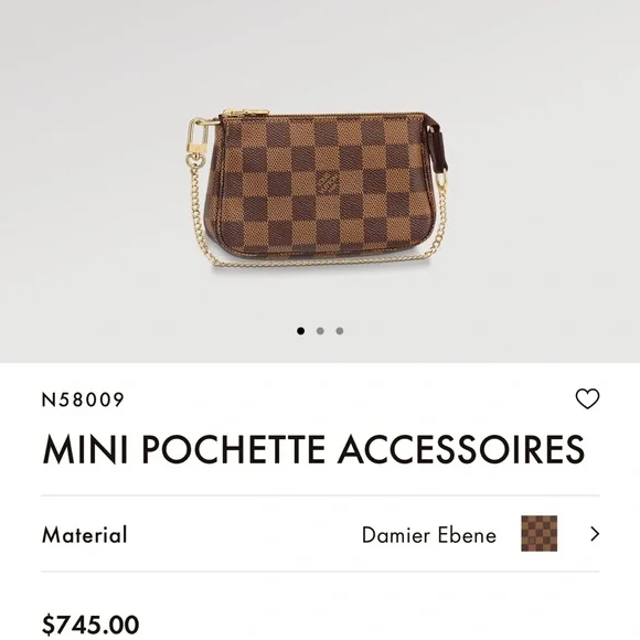 LOUIS VUITTON MINI POCHETTE ACCESSORIES *NEW IN BOX* - Picture 13 of 13